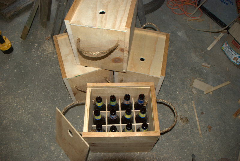 DIY Wooden Beer Bottle Crate
