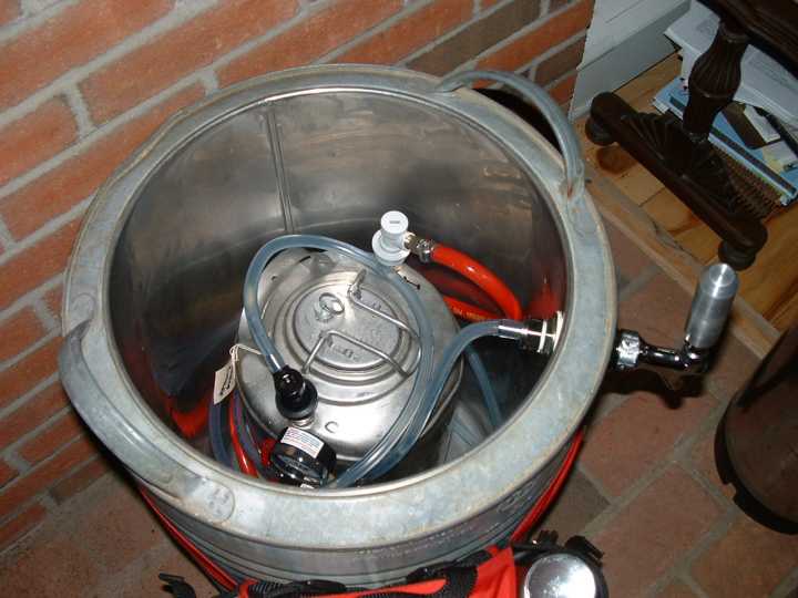 Portable igloo cooler kegerator | HomeBrewTalk.com - Beer, Wine, Mead ...